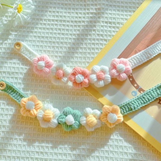 ペット用首輪 お花畑の夢首輪