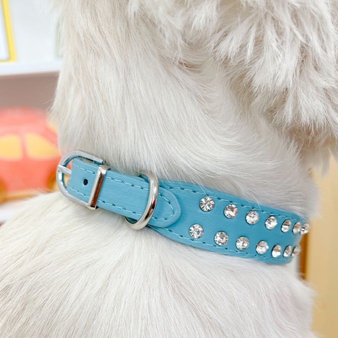 ペット用首輪 キラキラハート 愛犬首輪