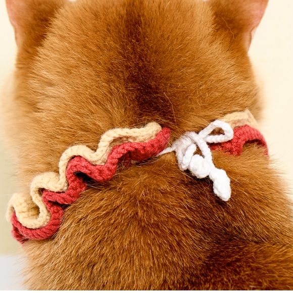 ペット用首輪 ふんわりフリルの猫専用首輪
