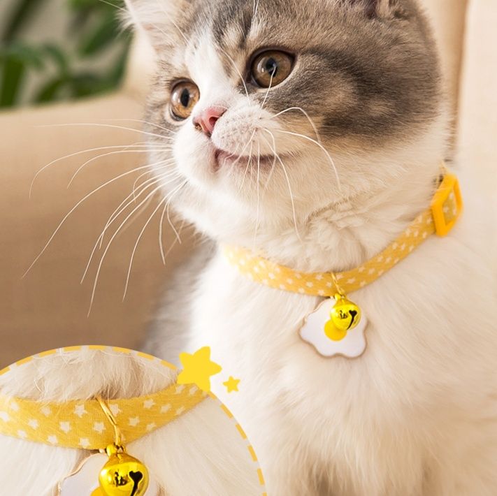 ペット用首輪 お花のしぐさ 猫の首輪チャーム