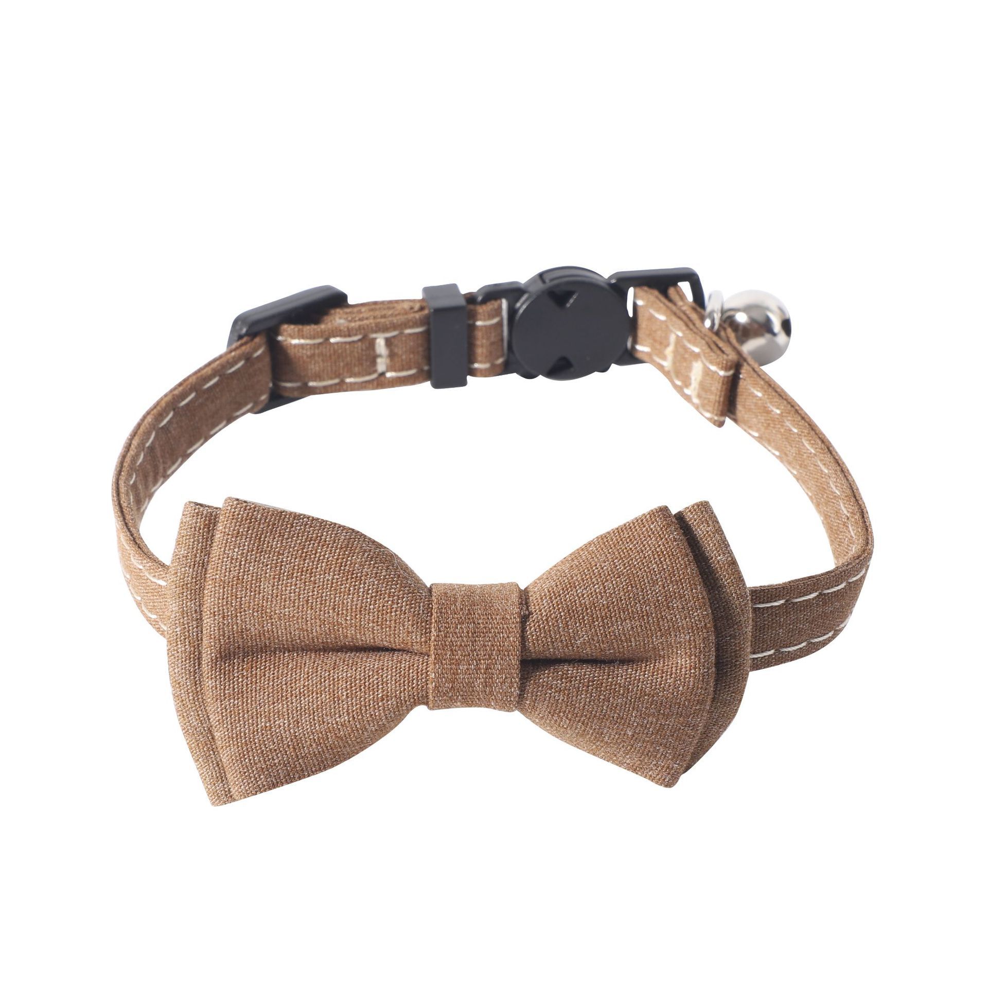 ペット用首輪 蝶ネクタイ付き鈴入り安全首輪