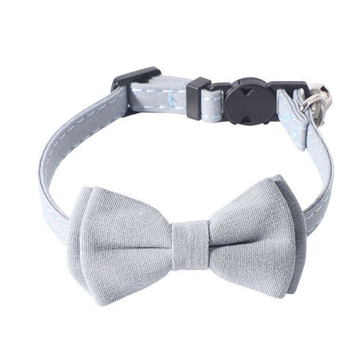 ペット用首輪 蝶ネクタイ付き鈴入り安全首輪