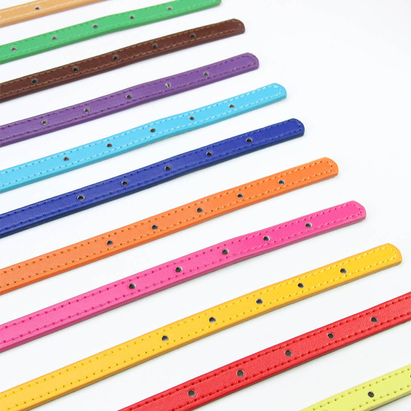 ペット用首輪 鈴付き本革首輪快適ベルト　猫用