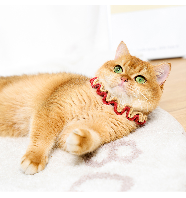 ペット用首輪 ふんわりフリルの猫専用首輪