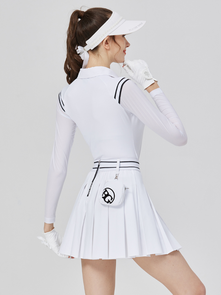 ゴルフウェア レディース プリーツデザイン スポーティスカート