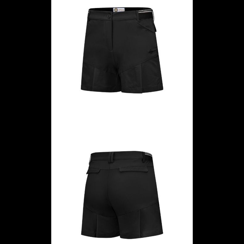 ゴルフウェア レディース すっきりシルエット ゴルフショートパンツ