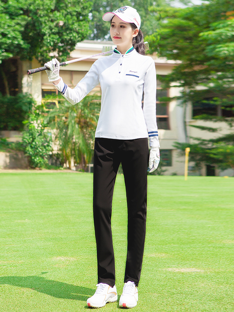 ゴルフウェア レディース スタイリッシュストレートパンツ