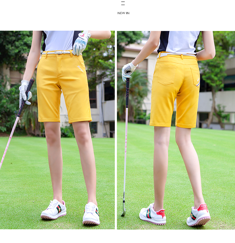 ゴルフウェア レディース ストレッチ素材 ハーフパンツ