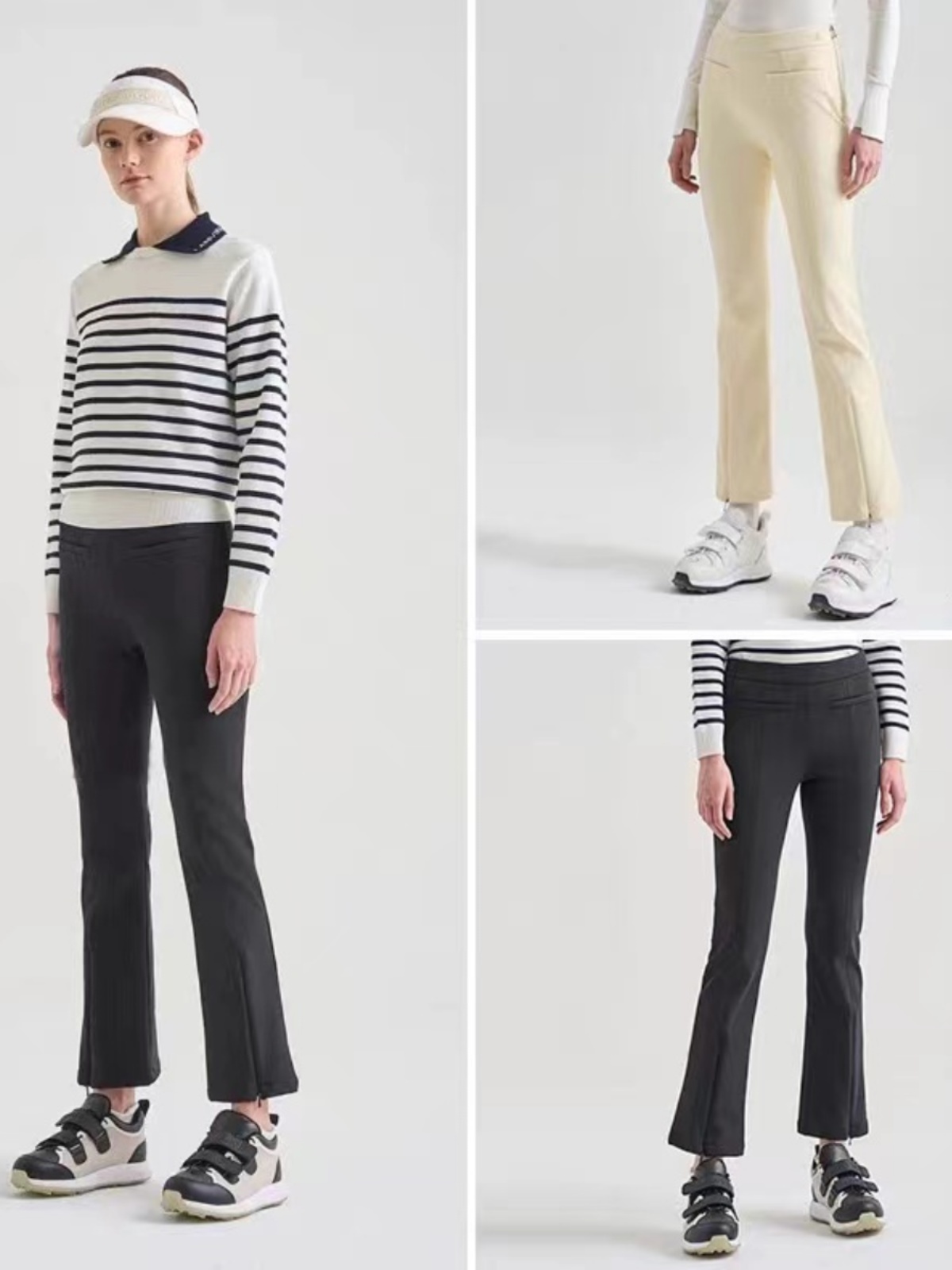 ゴルフウェア レディース すっきり美脚ストレッチパンツ