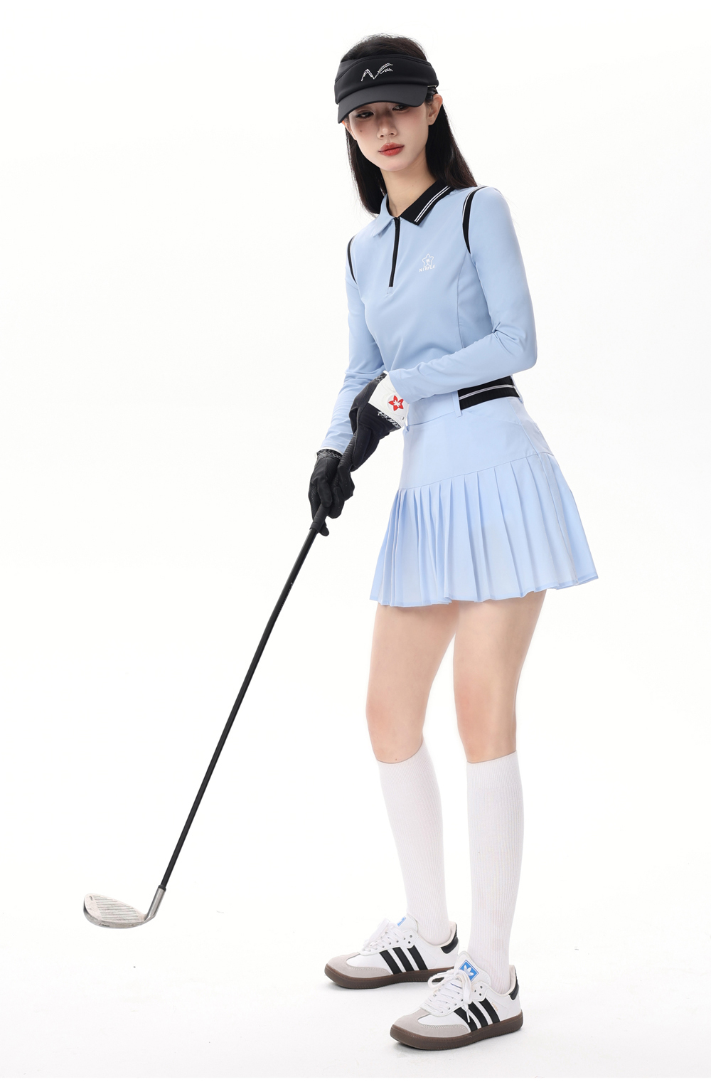 ゴルフウェア レディース すっきり美シルエット 長袖トップス