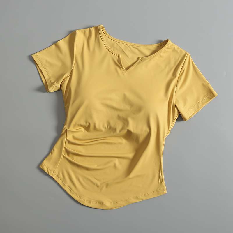 Tシャツ　しなやかフィットVネック半袖シャツ