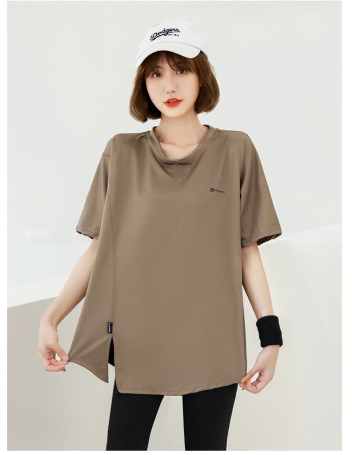 Tシャツ　レディーススポーツウェア リラックスシルエット ゆったりフィットＴシャツ