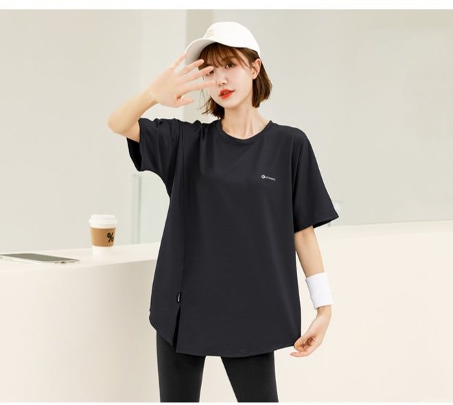 Tシャツ　レディーススポーツウェア リラックスシルエット ゆったりフィットＴシャツ