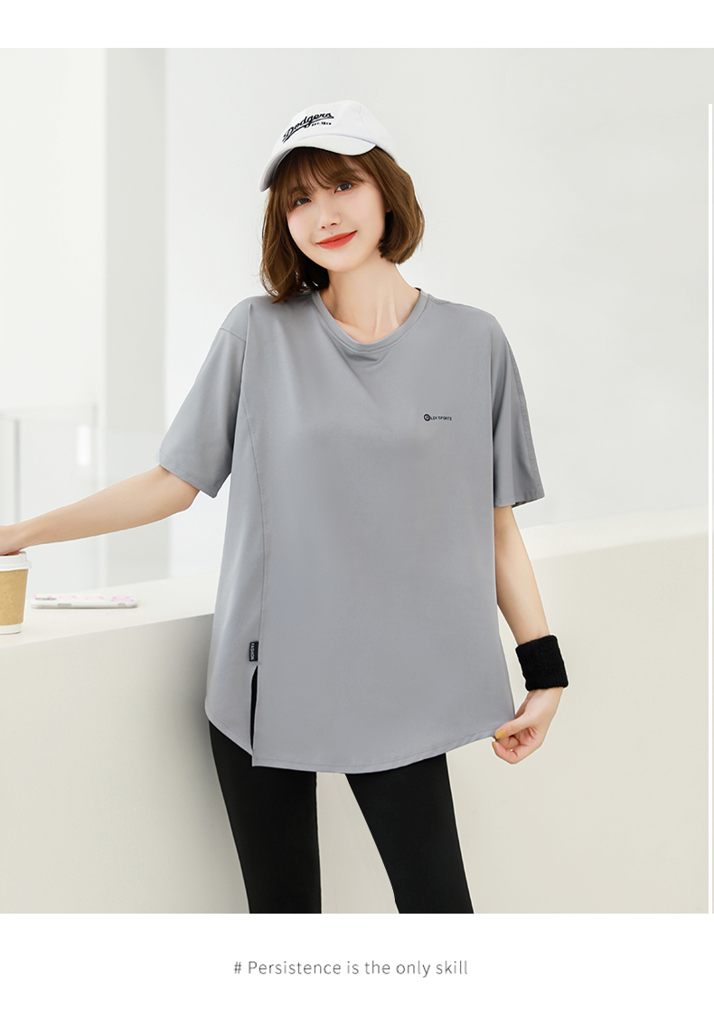 Tシャツ　レディーススポーツウェア リラックスシルエット ゆったりフィットＴシャツ