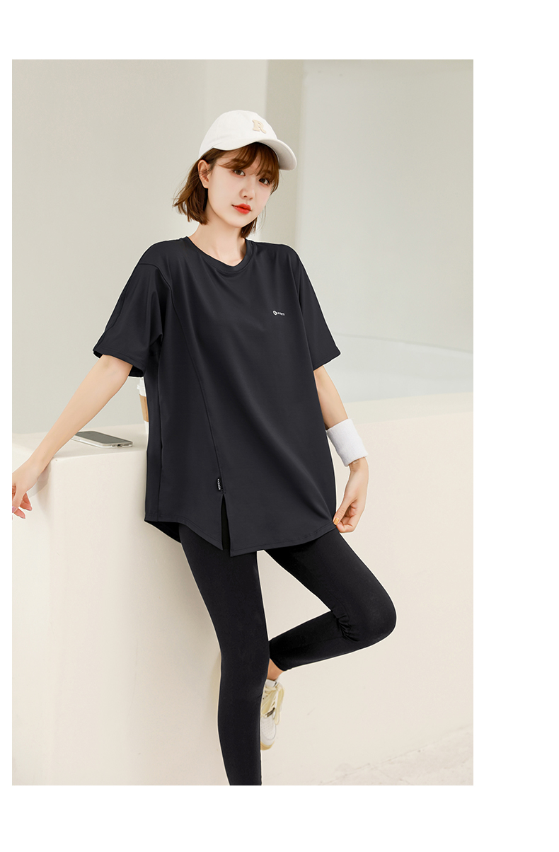 Tシャツ　レディーススポーツウェア リラックスシルエット ゆったりフィットＴシャツ