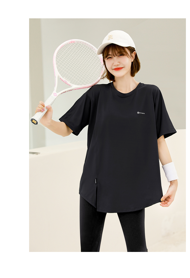 Tシャツ　レディーススポーツウェア リラックスシルエット ゆったりフィットＴシャツ