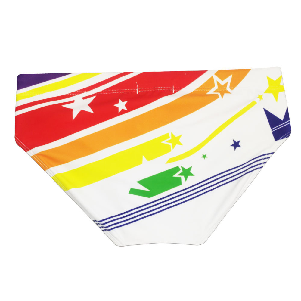 メンズ下着マルチカラー(星柄)デザイン柔軟素材ローライズビキニパンツ
