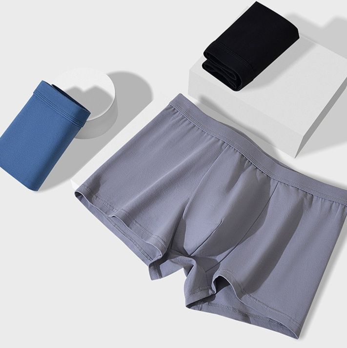 メンズ 下着  新疆長綿綿素材快適ボクサーパンツ