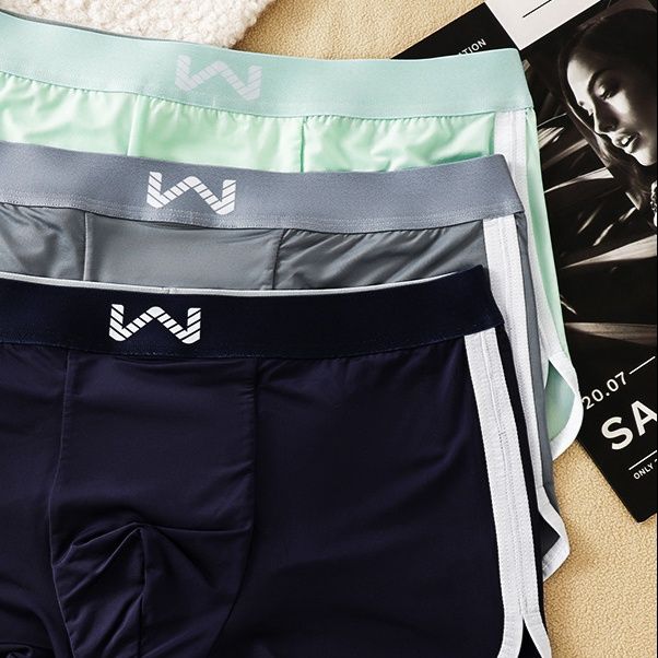 メンズ 下着  スポーツライン配色トランクスパンツ