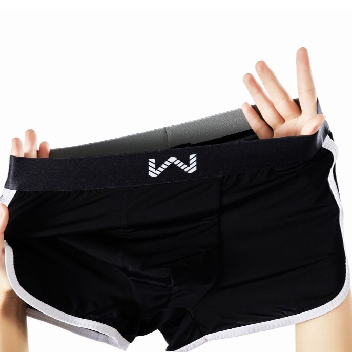 メンズ 下着  スポーツライン配色トランクスパンツ