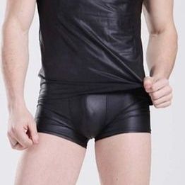 メンズ下着半袖インナーシャツ光沢素材のボディフィット