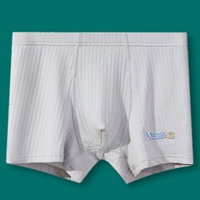 メンズ下着立体縦リブ編み快適ボクサーパンツ