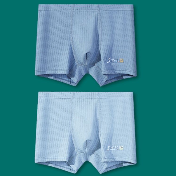 メンズ下着立体縦リブ編み快適ボクサーパンツ