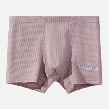 メンズ下着立体縦リブ編み快適ボクサーパンツ