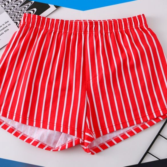 メンズ下着爽やか縦縞柄ゆったりトランクスパンツ