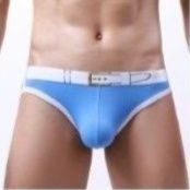 メンズ下着配色パイピングデザインローライズビキニ