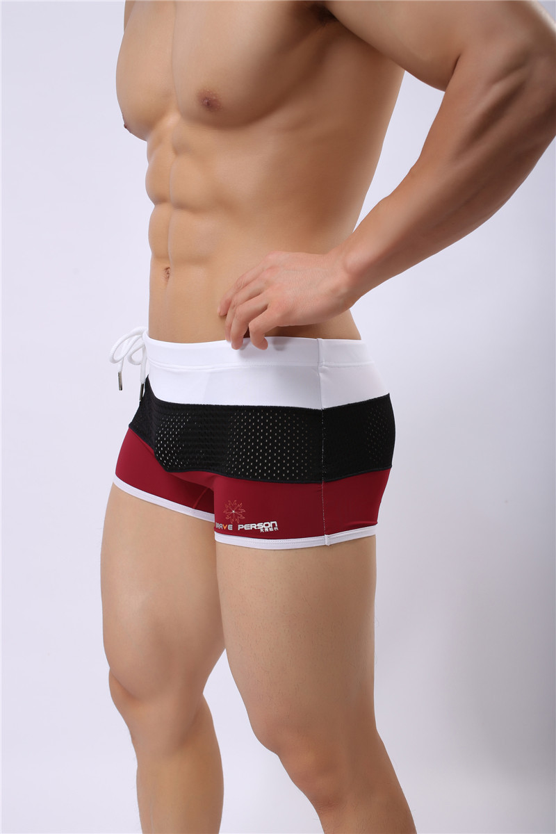 メンズ 下着  三層切替メッシュ通気性抜群スポーティボクサーパンツ