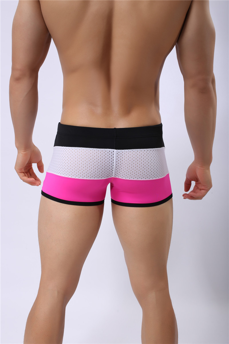 メンズ 下着  三層切替メッシュ通気性抜群スポーティボクサーパンツ