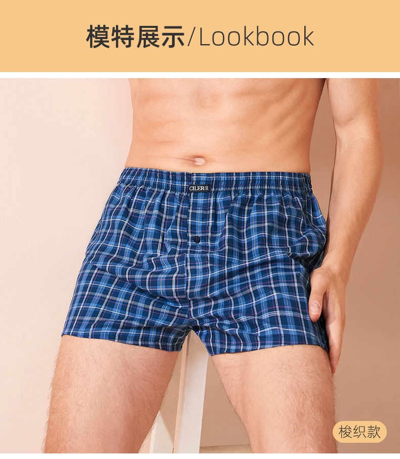 下着 メンズ 快適チェック柄トランクス