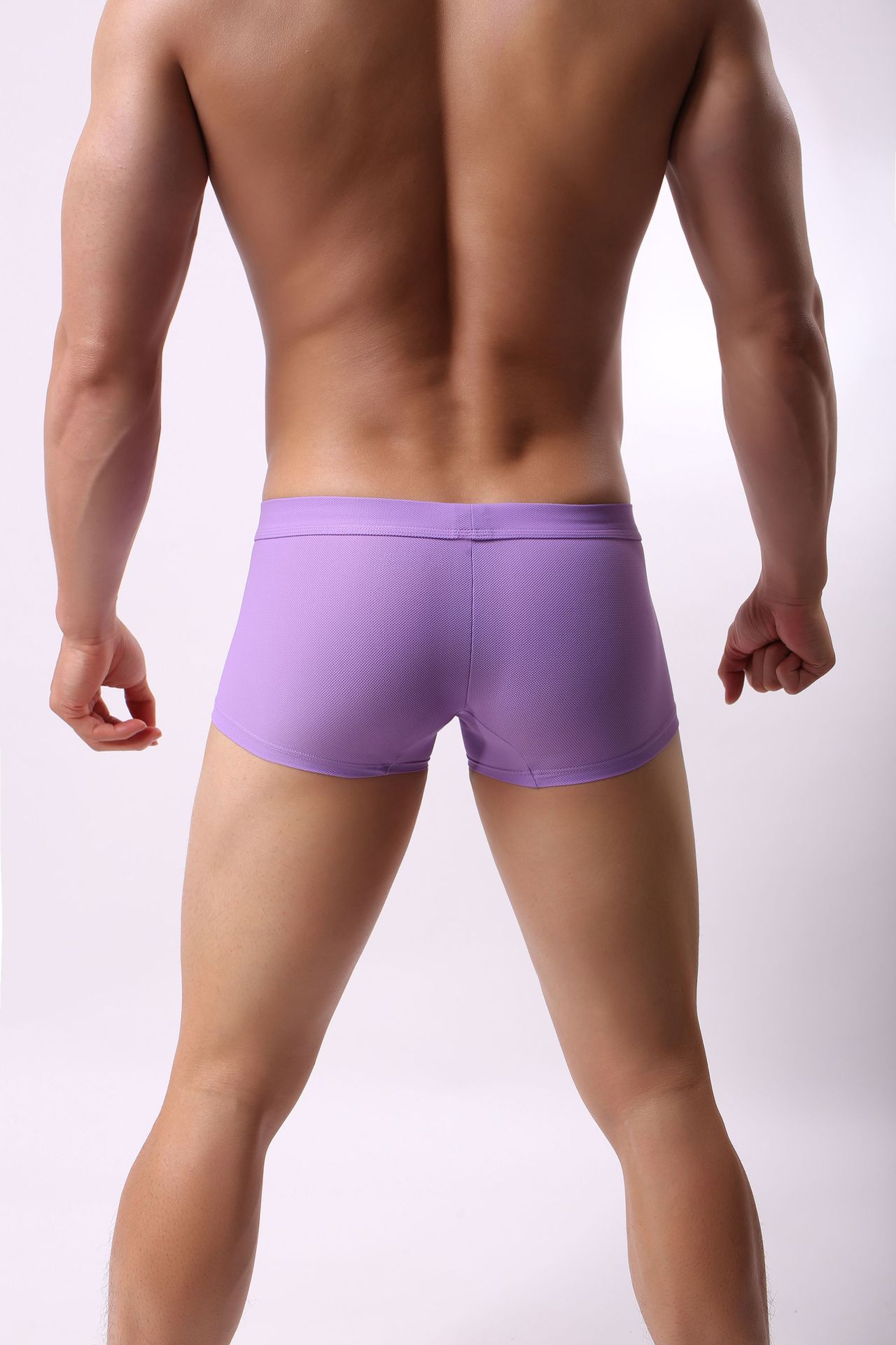 メンズ 下着  エンブレム付き立体成型ローライズボクサーパンツ