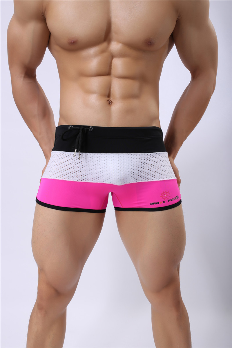 メンズ 下着  三層切替メッシュ通気性抜群スポーティボクサーパンツ