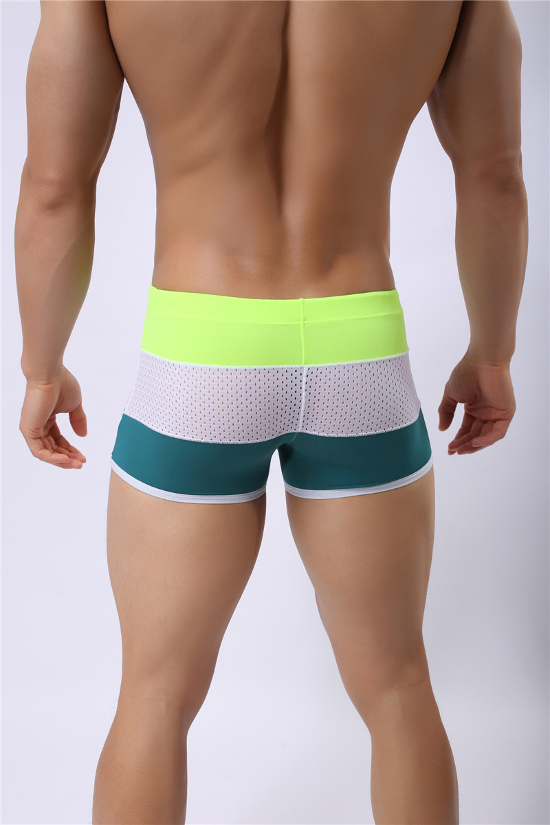 メンズ 下着  三層切替メッシュ通気性抜群スポーティボクサーパンツ