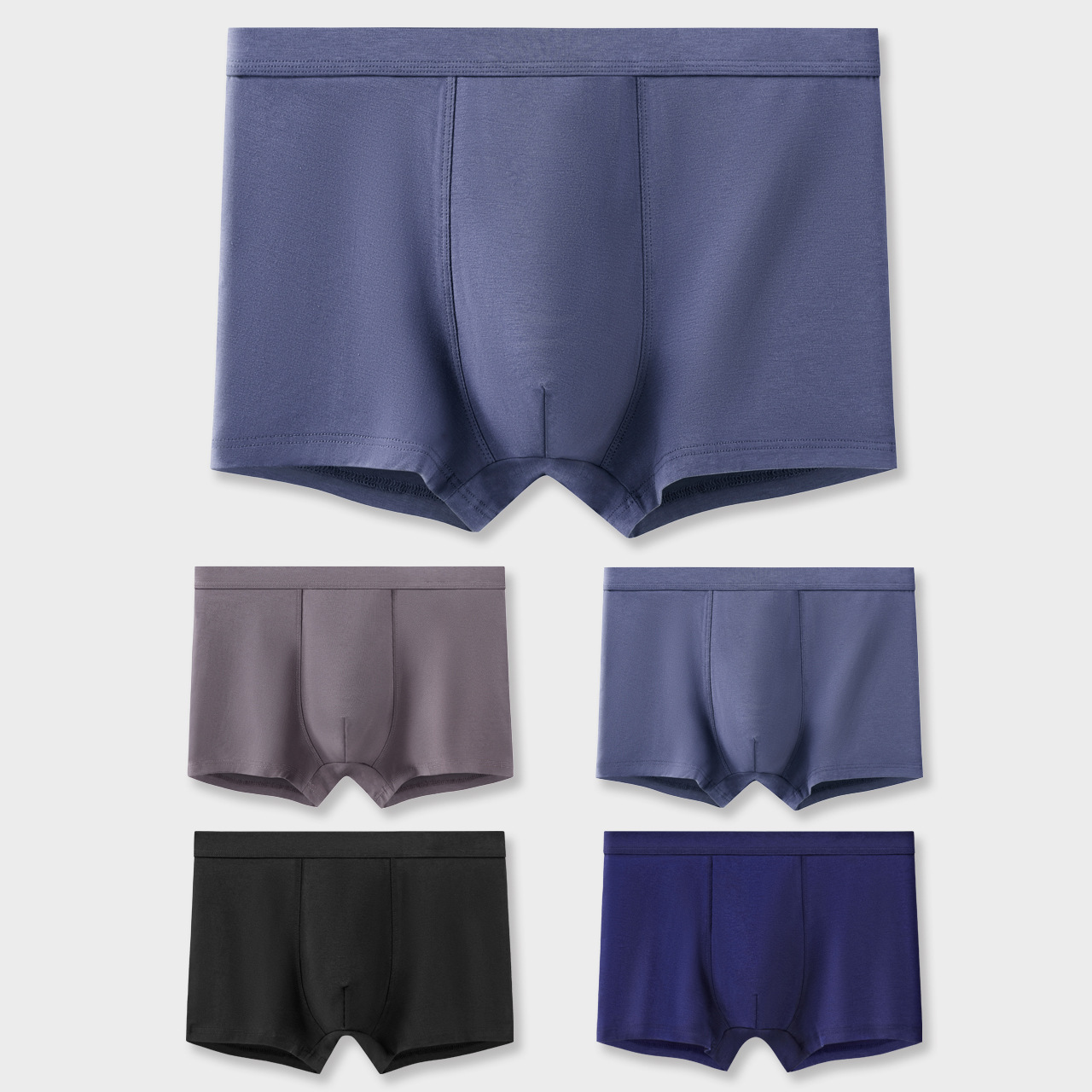 メンズ 下着  抗菌消臭簡約版型純綿貼身ボクサー短パン