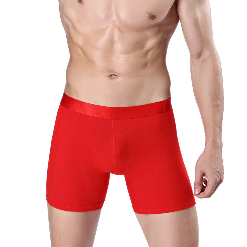 メンズ 下着  高級感のある光沢ウエストラインボクサーパンツ