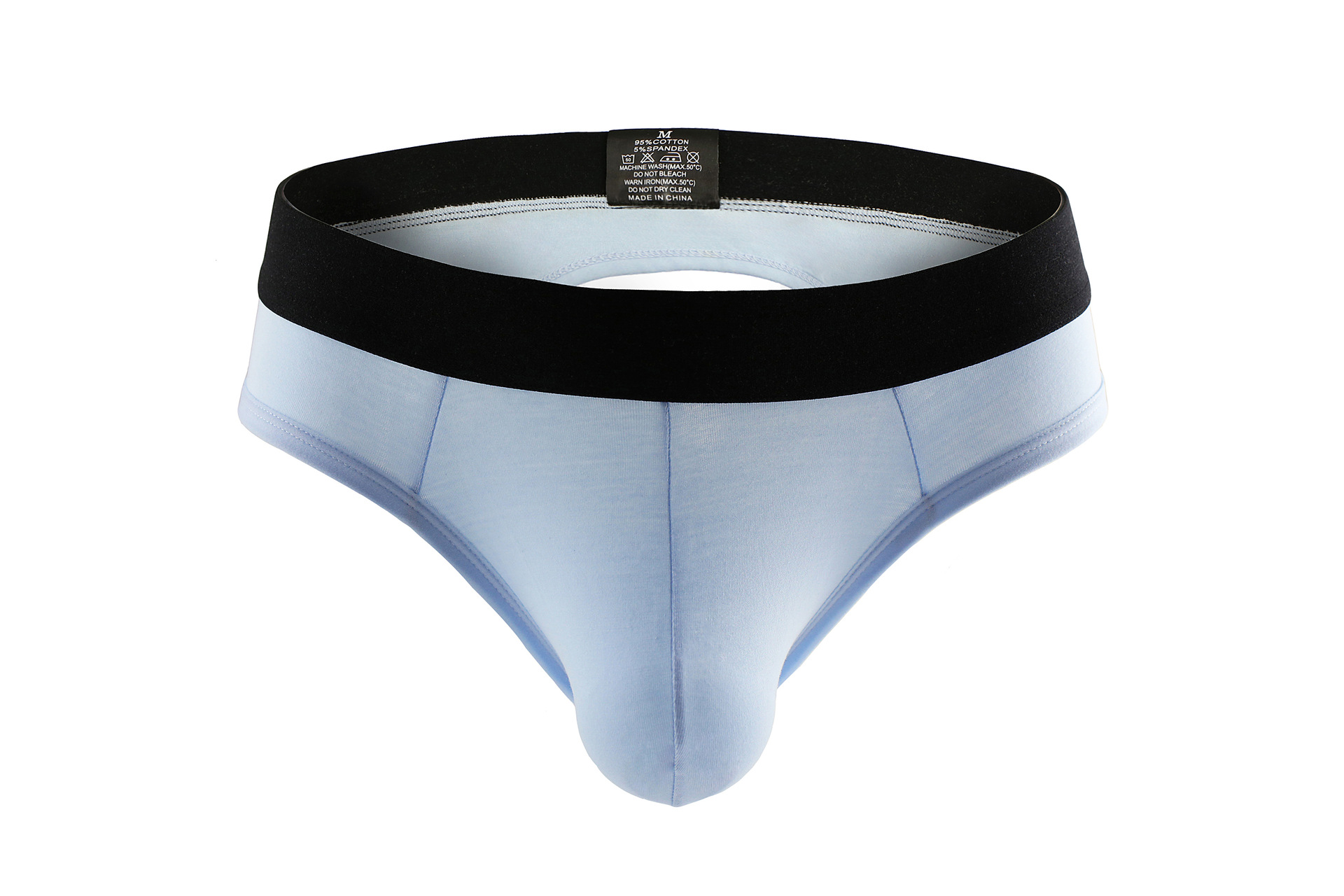 メンズ 下着  立体成型配色切替ウエストバンドビキニ