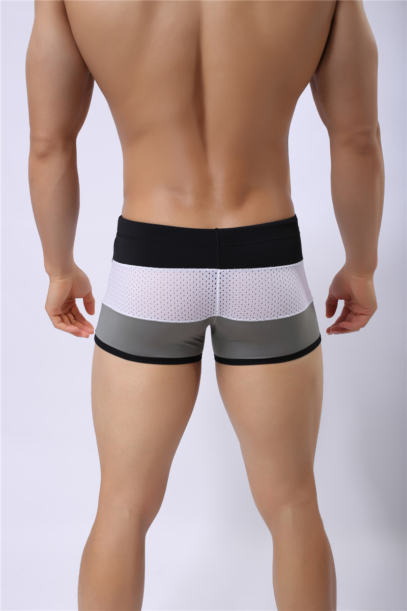 メンズ 下着  三層切替メッシュ通気性抜群スポーティボクサーパンツ