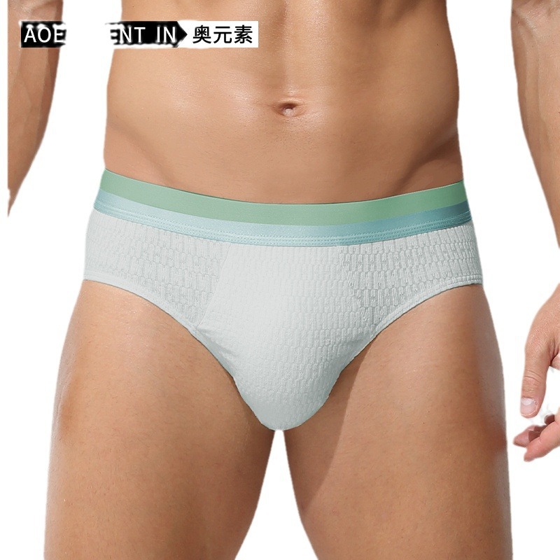 メンズ 下着  純綿裆部ベビー綿仕様サイズ豊富三角パンツ