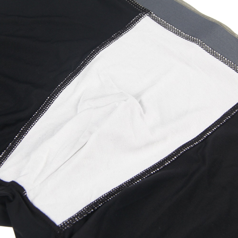 メンズ 下着  光沢ウエストバンド切替デザインボクサーパンツ