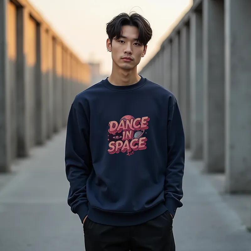 【ユニセックストレーナー】宇宙でダンス ゆったりトレーナー