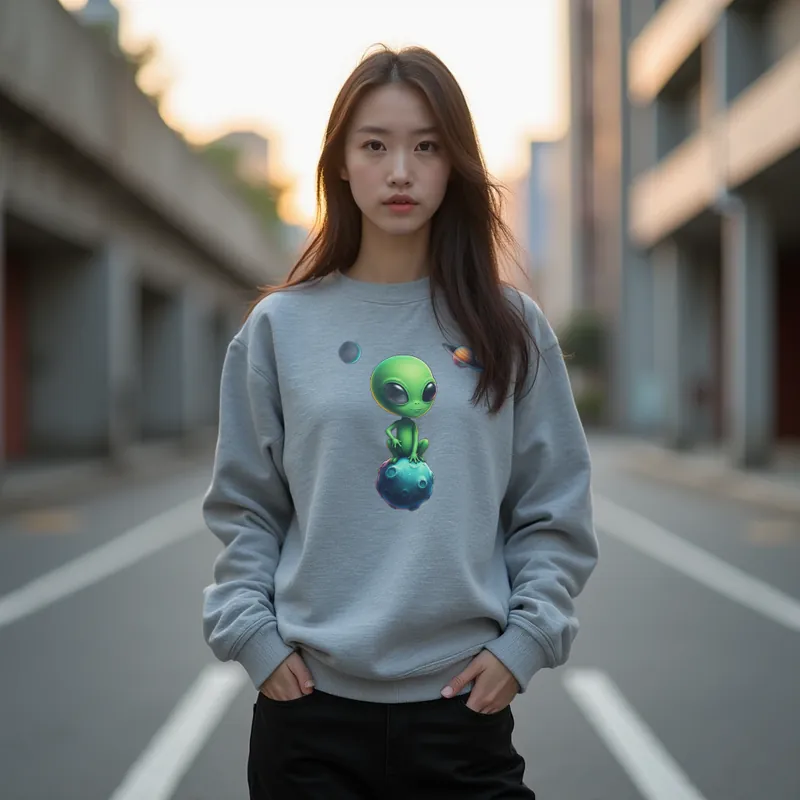 【ユニセックストレーナー】宇宙人と地球のトレーナー