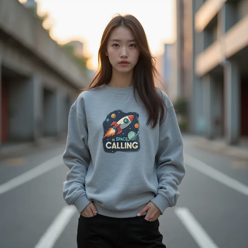 【ユニセックストレーナー】宇宙への誘いロケットトレーナー