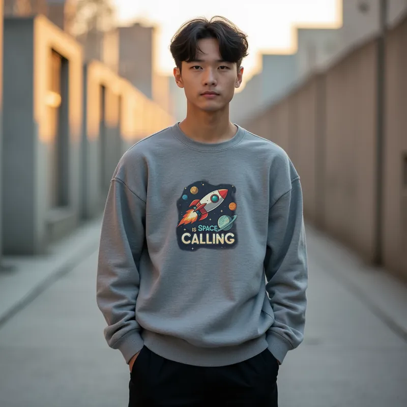 【ユニセックストレーナー】宇宙への誘いロケットトレーナー