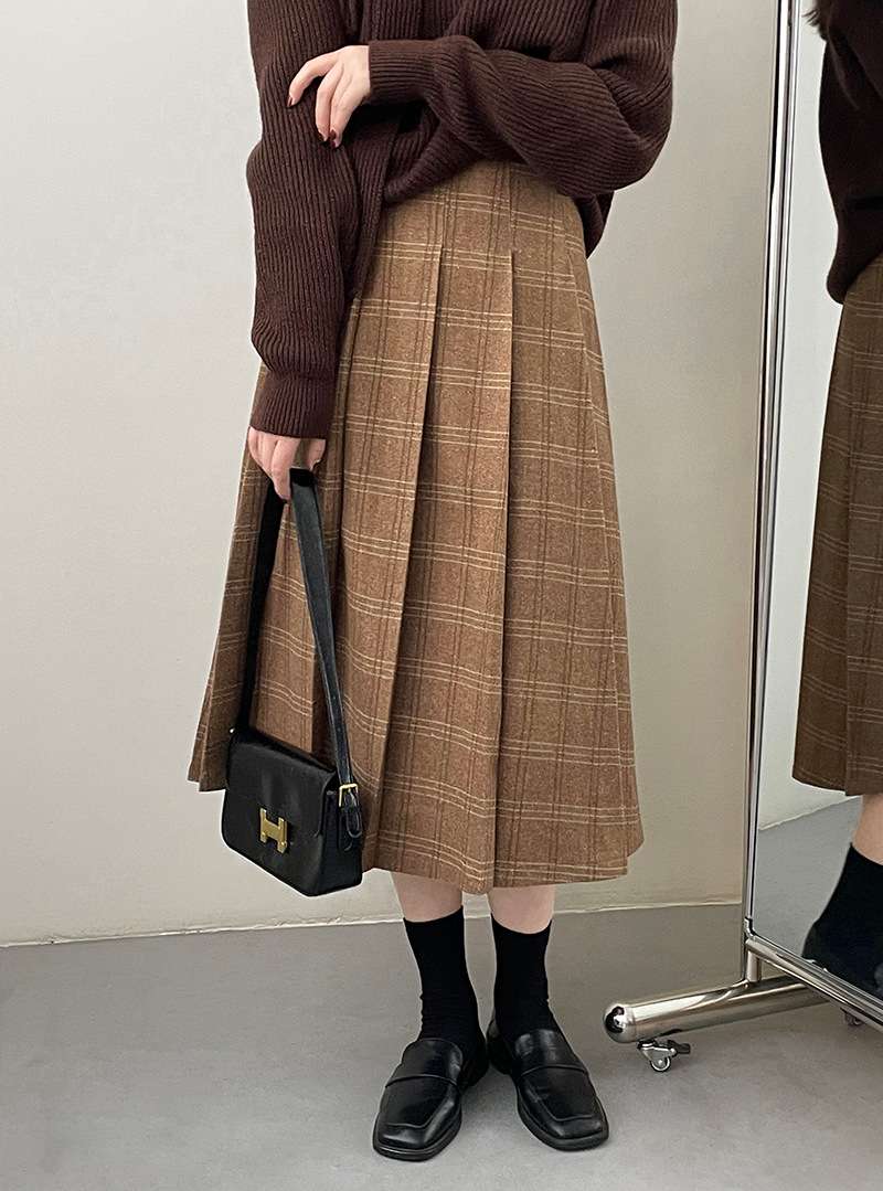 クラシックチェックプリーツスカート