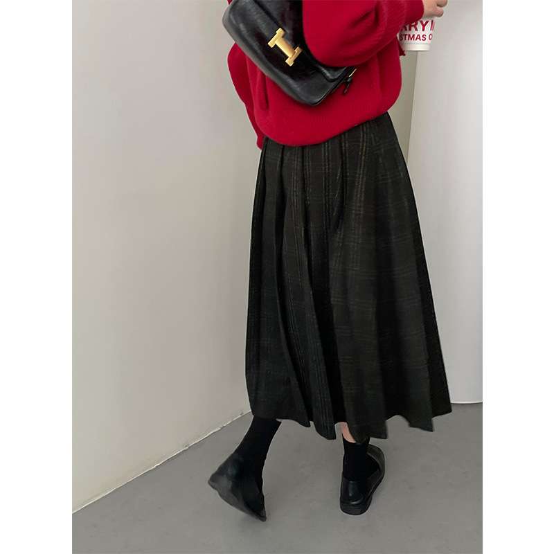 クラシックチェックプリーツスカート