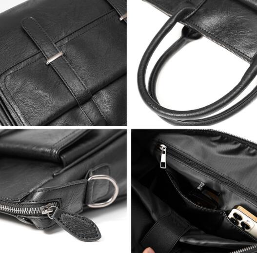 ビジネスバッグ ブリーフケース 男性用ショルダーハンドル付きビジネスバッグ