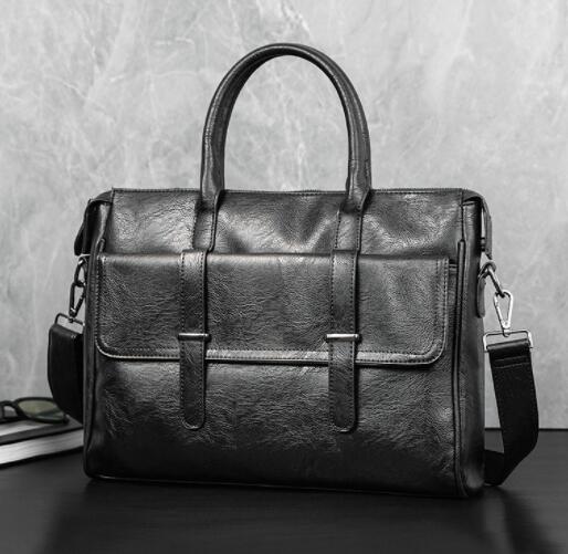 ビジネスバッグ ブリーフケース 男性用ショルダーハンドル付きビジネスバッグ
